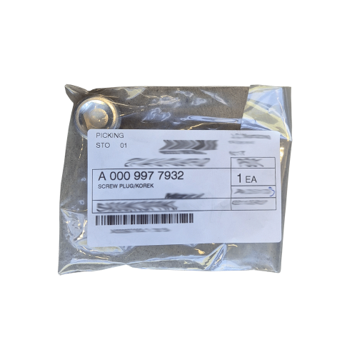 korek spustowy oleju Mercedes A0009977932