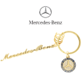 Breloczki do kluczy napis Mercedes Classic złoty B66041763